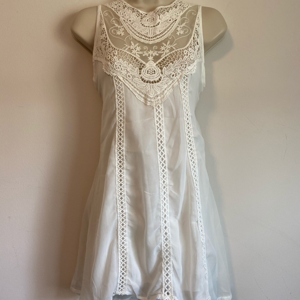 Sheer white dress